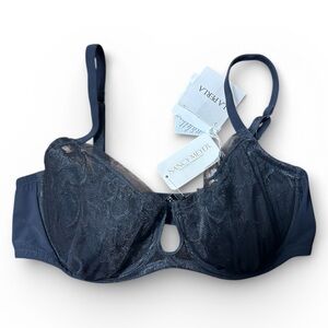 LA PERLA Signiture Ikebana Demi cup 38C underwire bra NWT